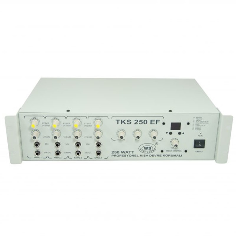 West Sound TKS 250 EF - Efektli 6 Kanal 250 Watt Mikser Anfi