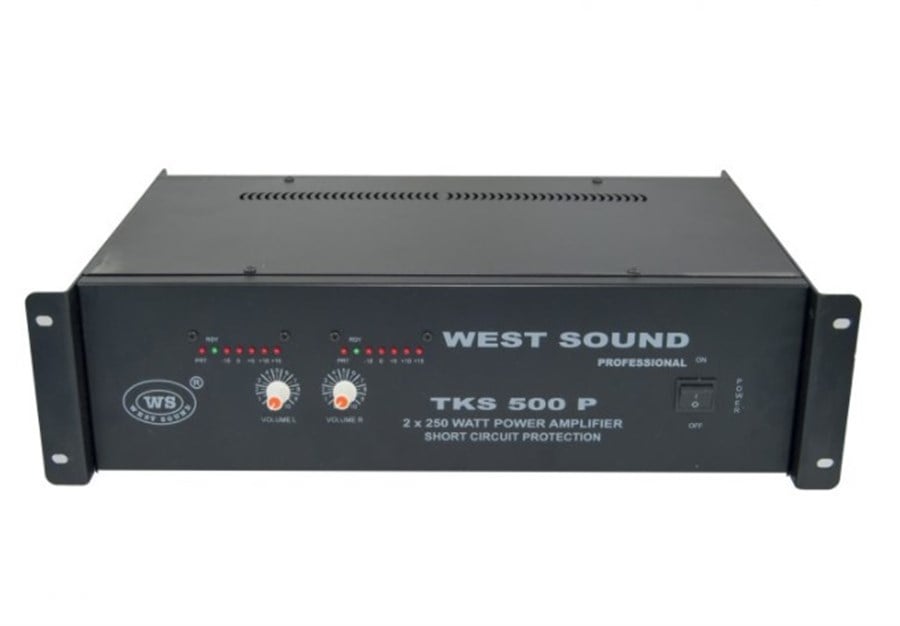 West Sound TKS 500 P TR Trafolu 2x250 Watt Power Amfi