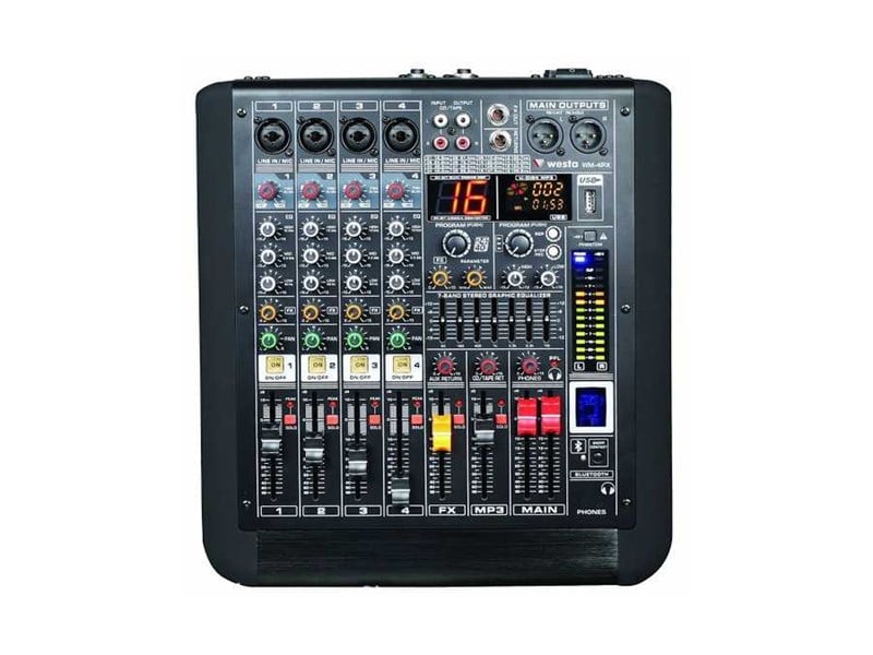 Westa WM-4PX 6 Kanal Efektli 560W Amfili Mikser
