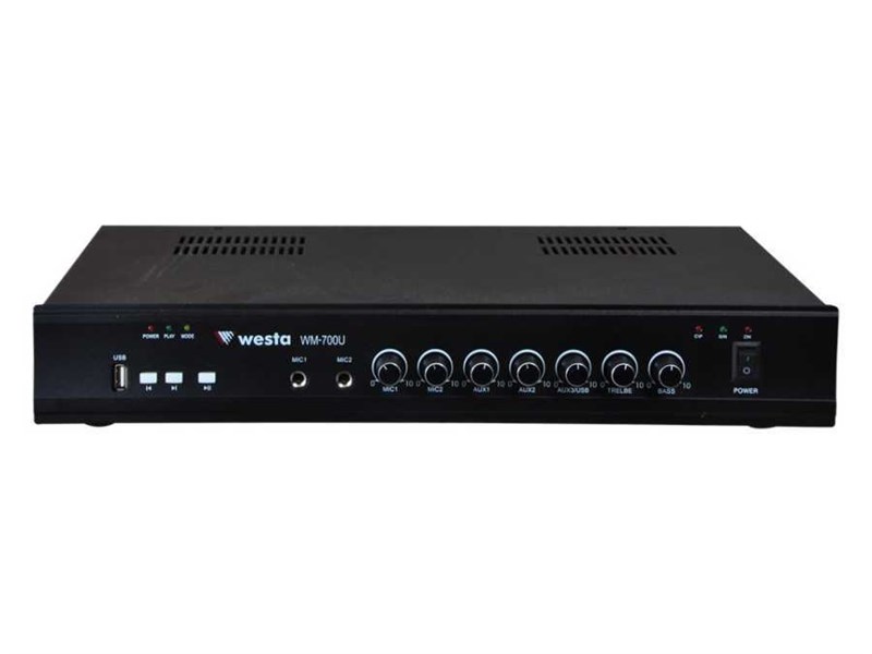 Westa WM-700U Hat Trafolu 100W USBli Power Mikser