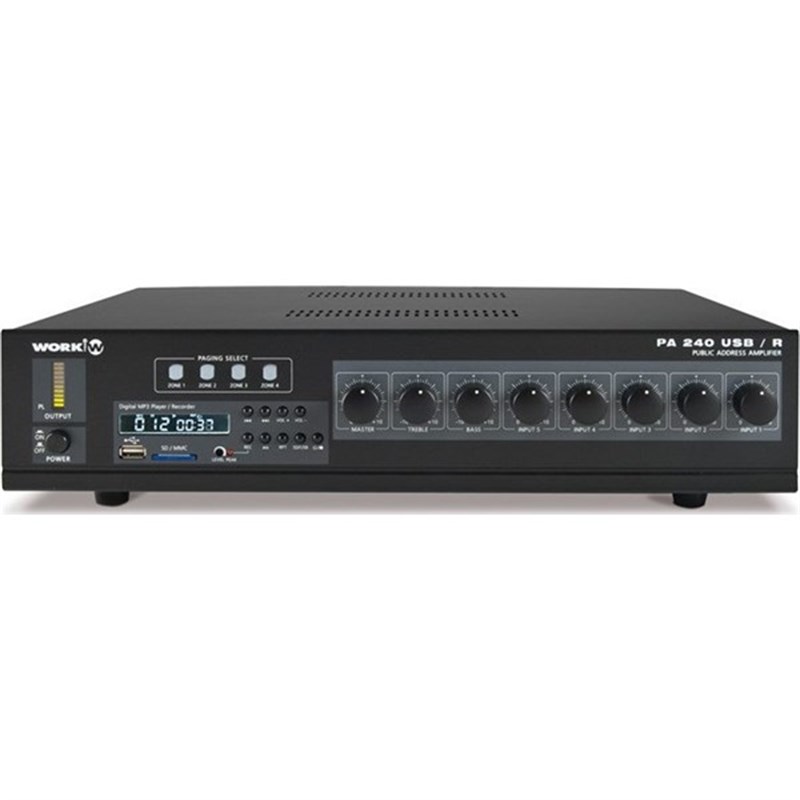 Work PA 240 USB/R - 300 W USB/SD MP3/WMA 4 Bölge Mikser Anfi