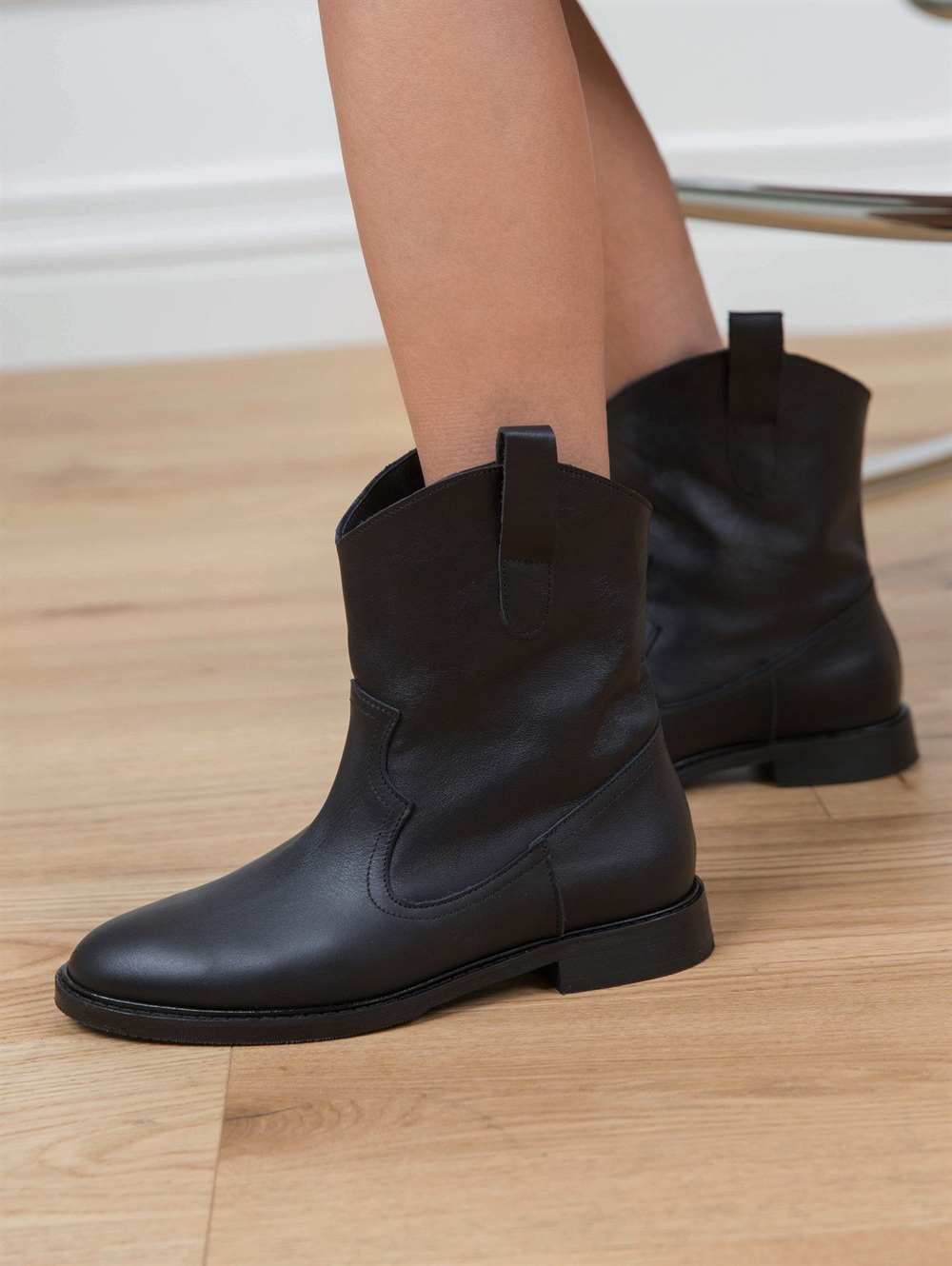 ASH SİYAH DERİ BOT SİYAH