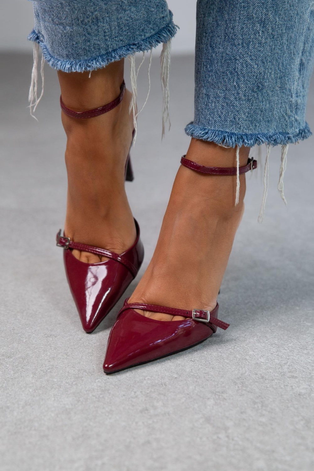 BLAİR BORDO STİLETTO bordo