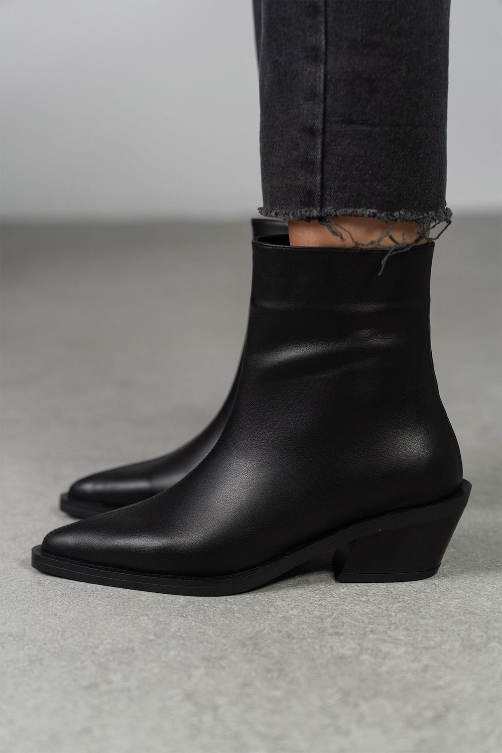 BONNY SİYAH DERİ BOT SİYAH DERİ