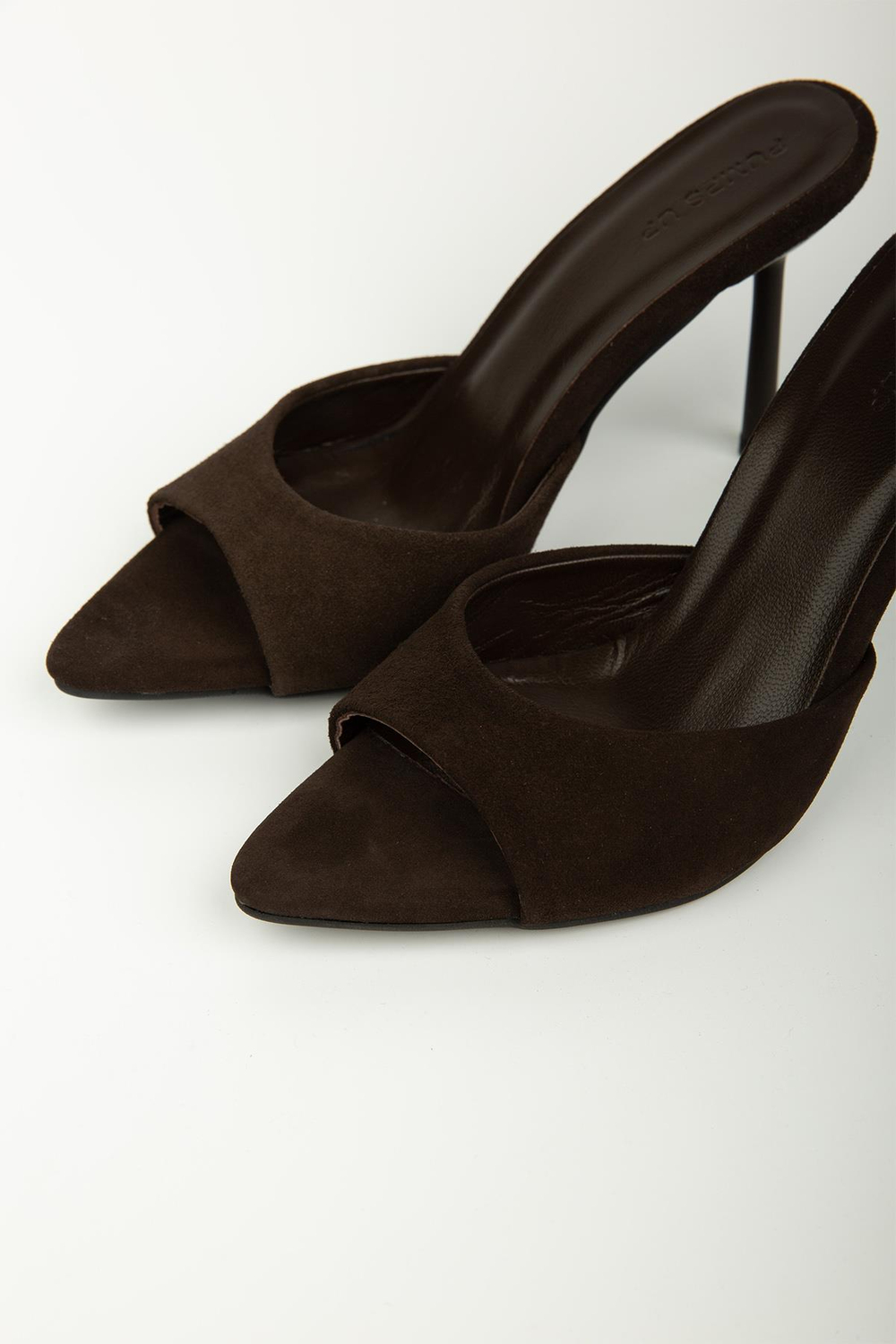 CARMEN KOYU KAHVE SÜET HAKİKİ DERİ TERLİK KAHVE