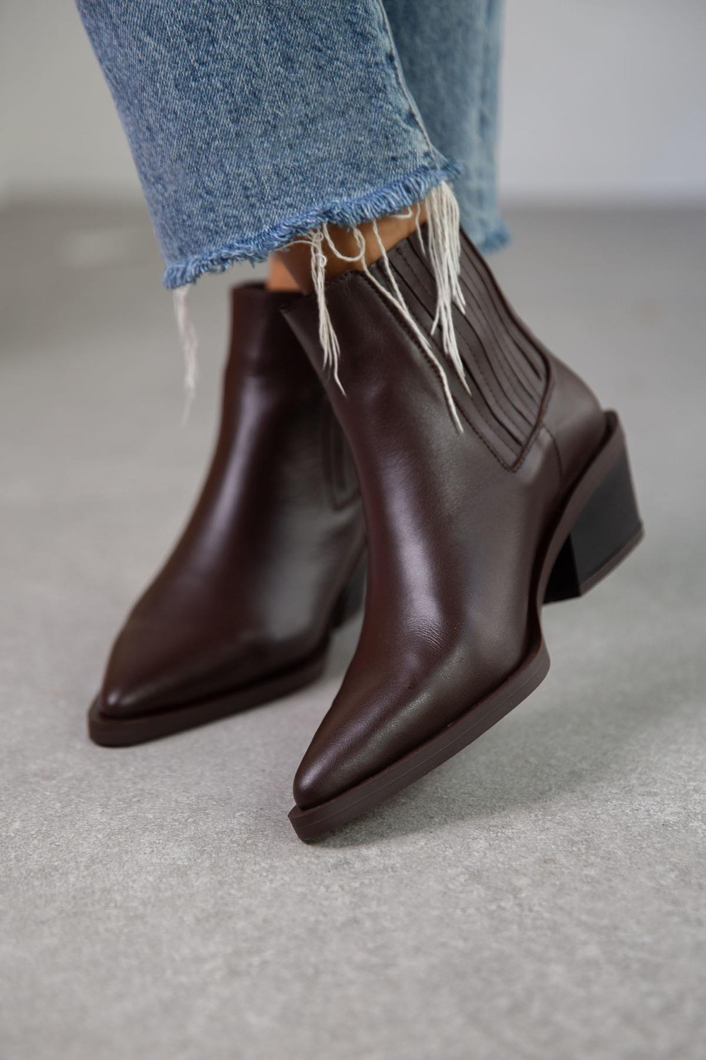 DEEP KAHVE DERİ KOVBOY KAHVE