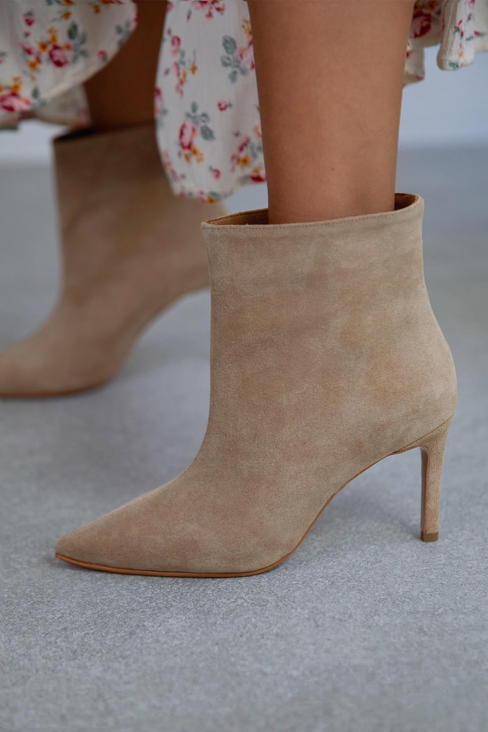 ELECTRA BEJ SÜET BOT BEJ SÜET