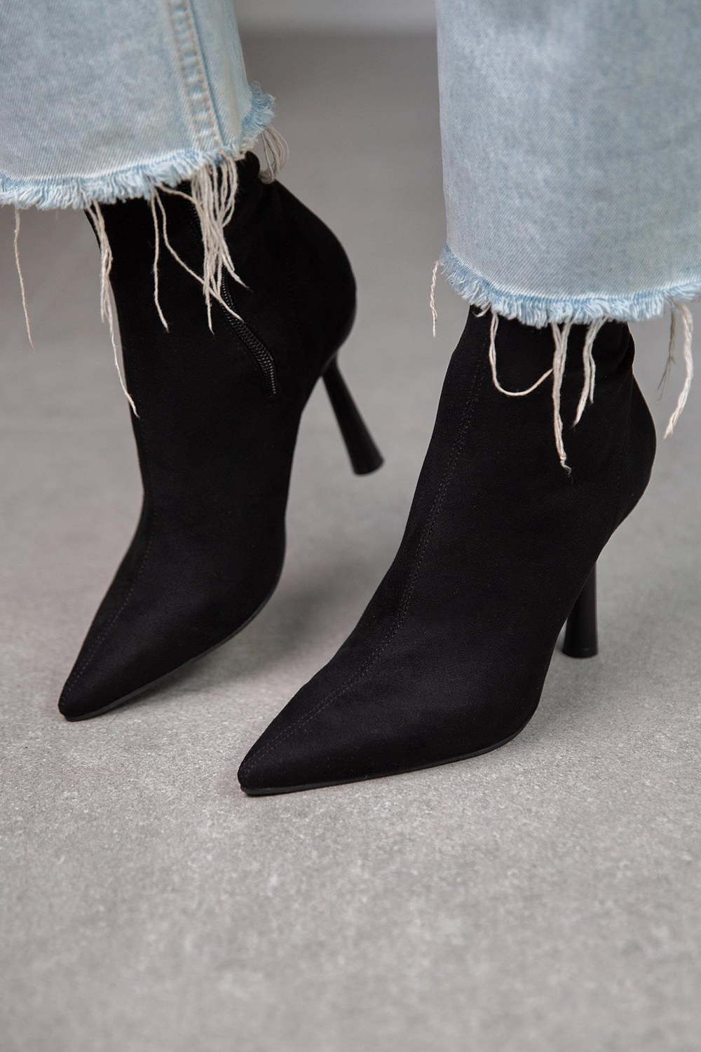 FALL STREÇ SİYAH SÜET BOT SİYAH