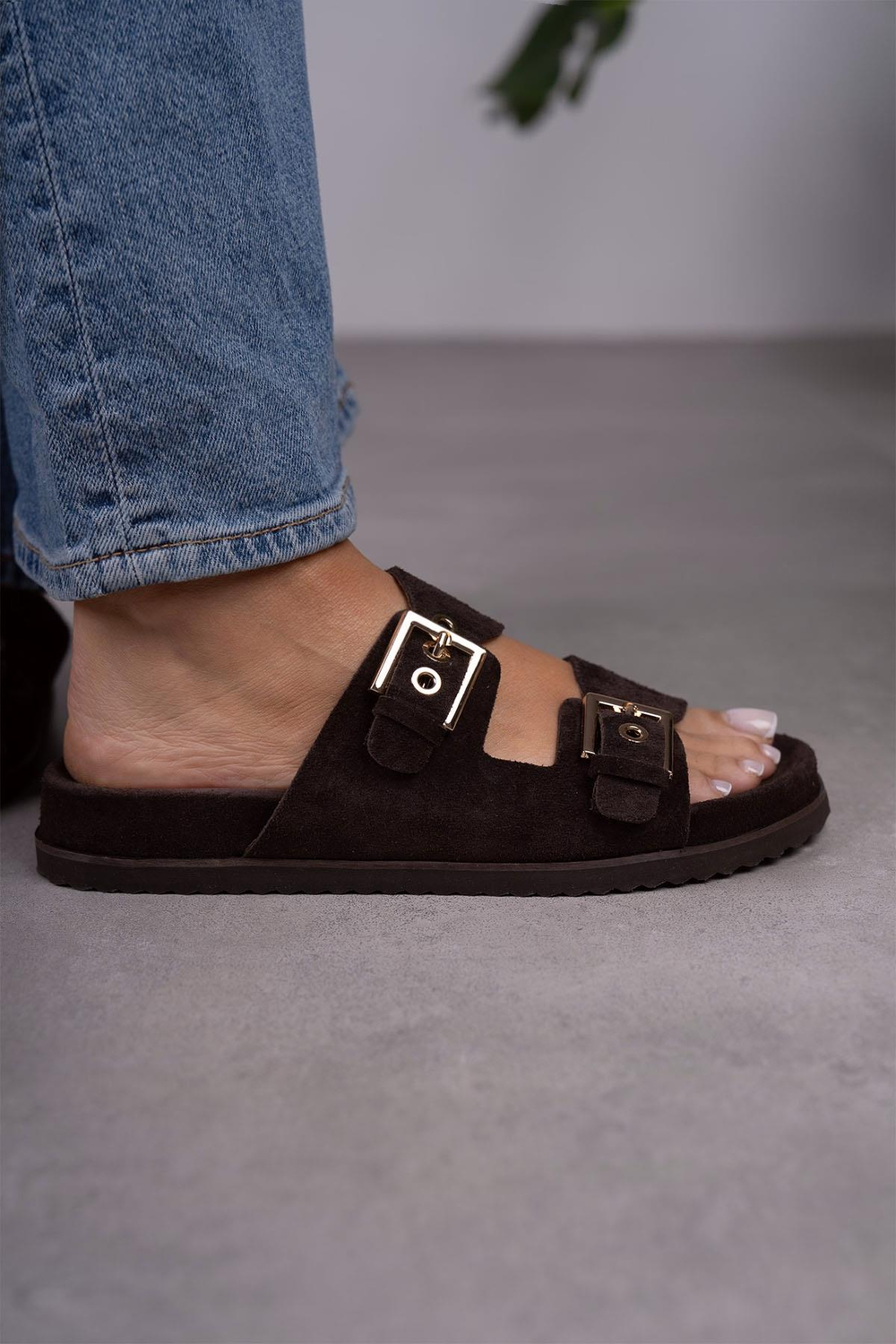 MANDY KOYU KAHVE SÜET TERLİK KAHVE