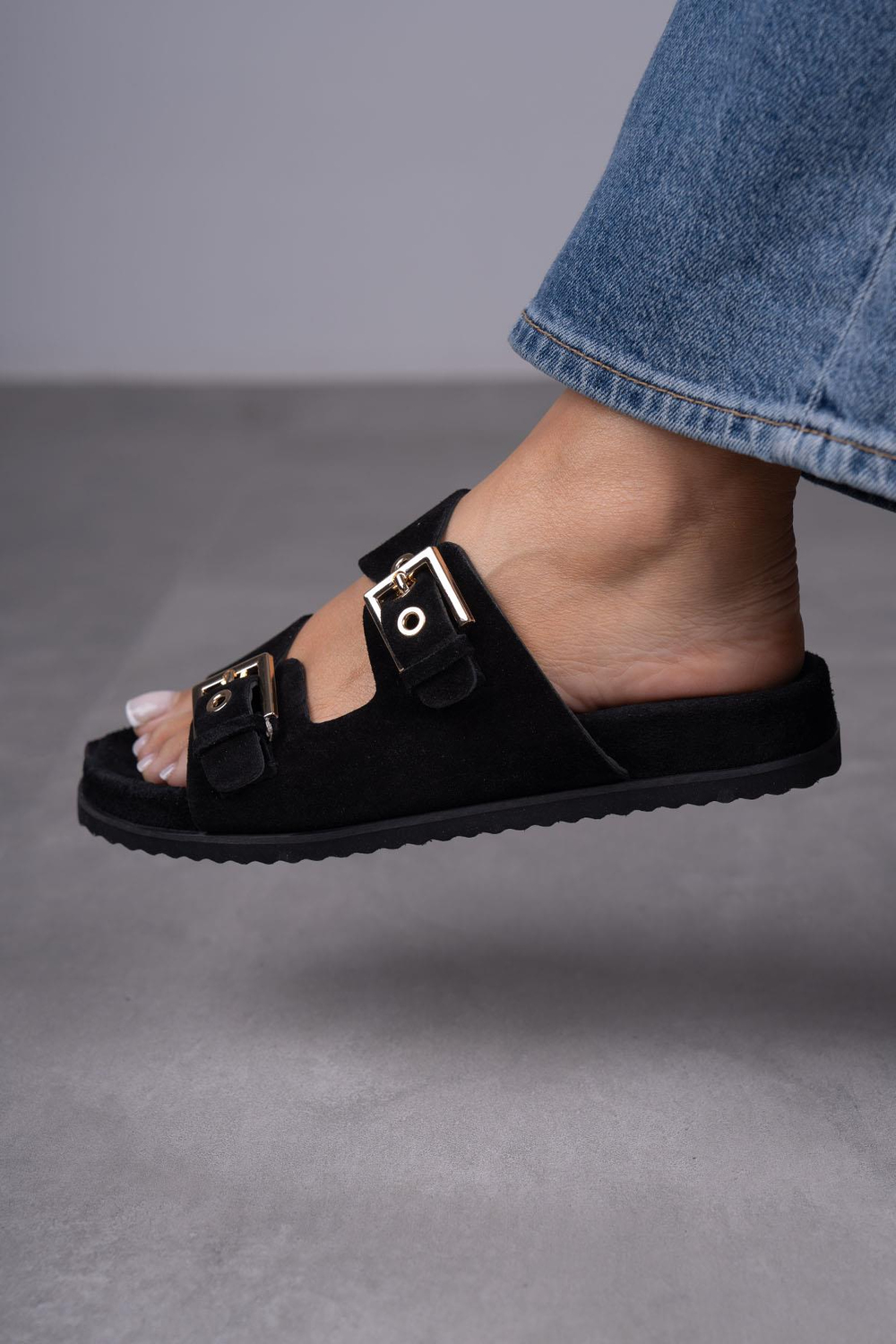 MANDY SİYAH SÜET TERLİK SİYAH SÜET