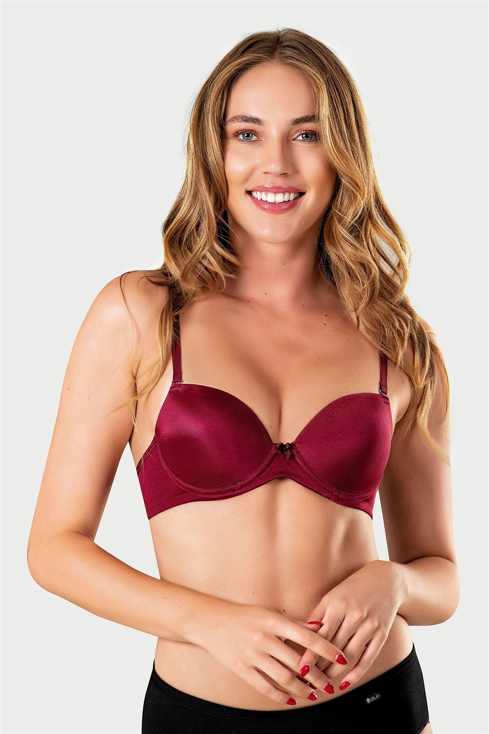 Kadın Bordo Drop Push-Up Sütyen