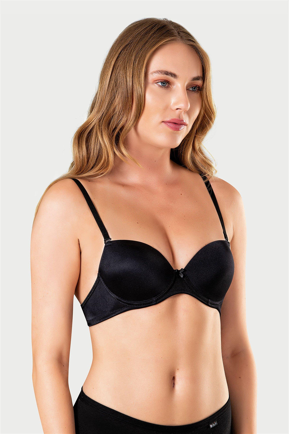 Kadın Siyah Drop Push-Up Sütyen