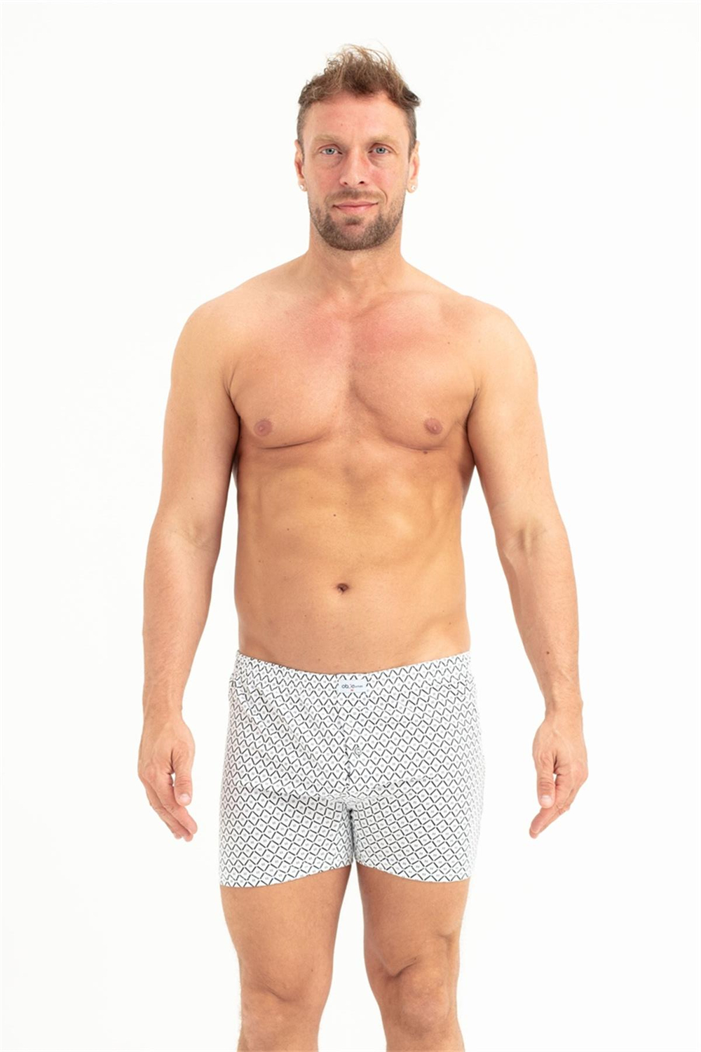 Erkek Baskılı Penye Boxer