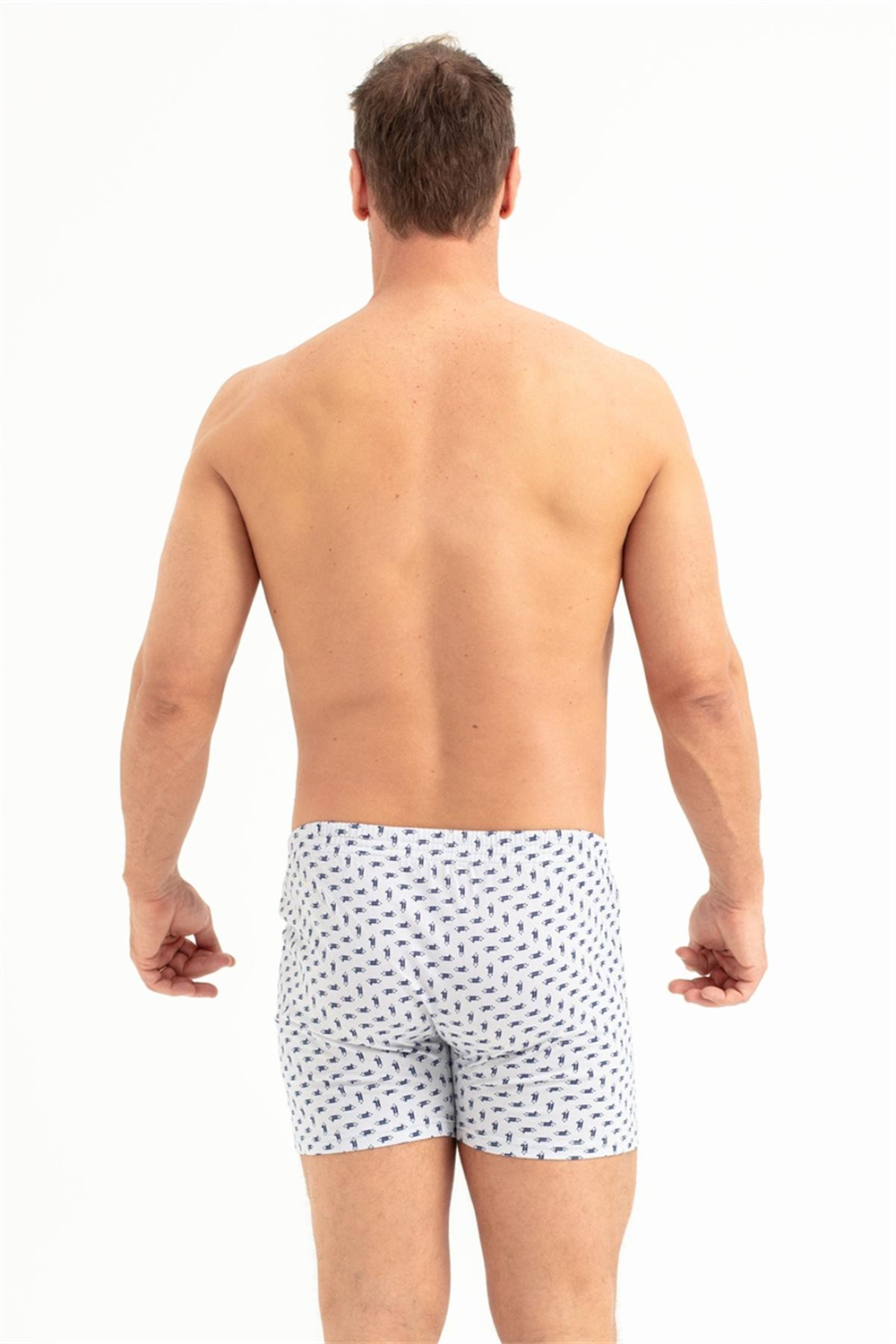 Erkek Baskılı Penye Boxer