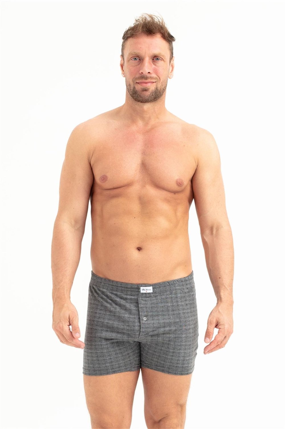 Erkek Baskılı Penye Boxer