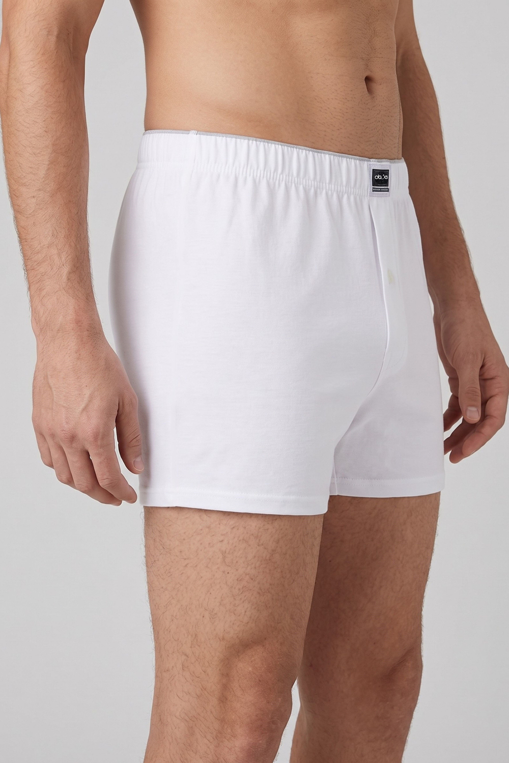 Erkek Beyaz Havlu Bel Boxer