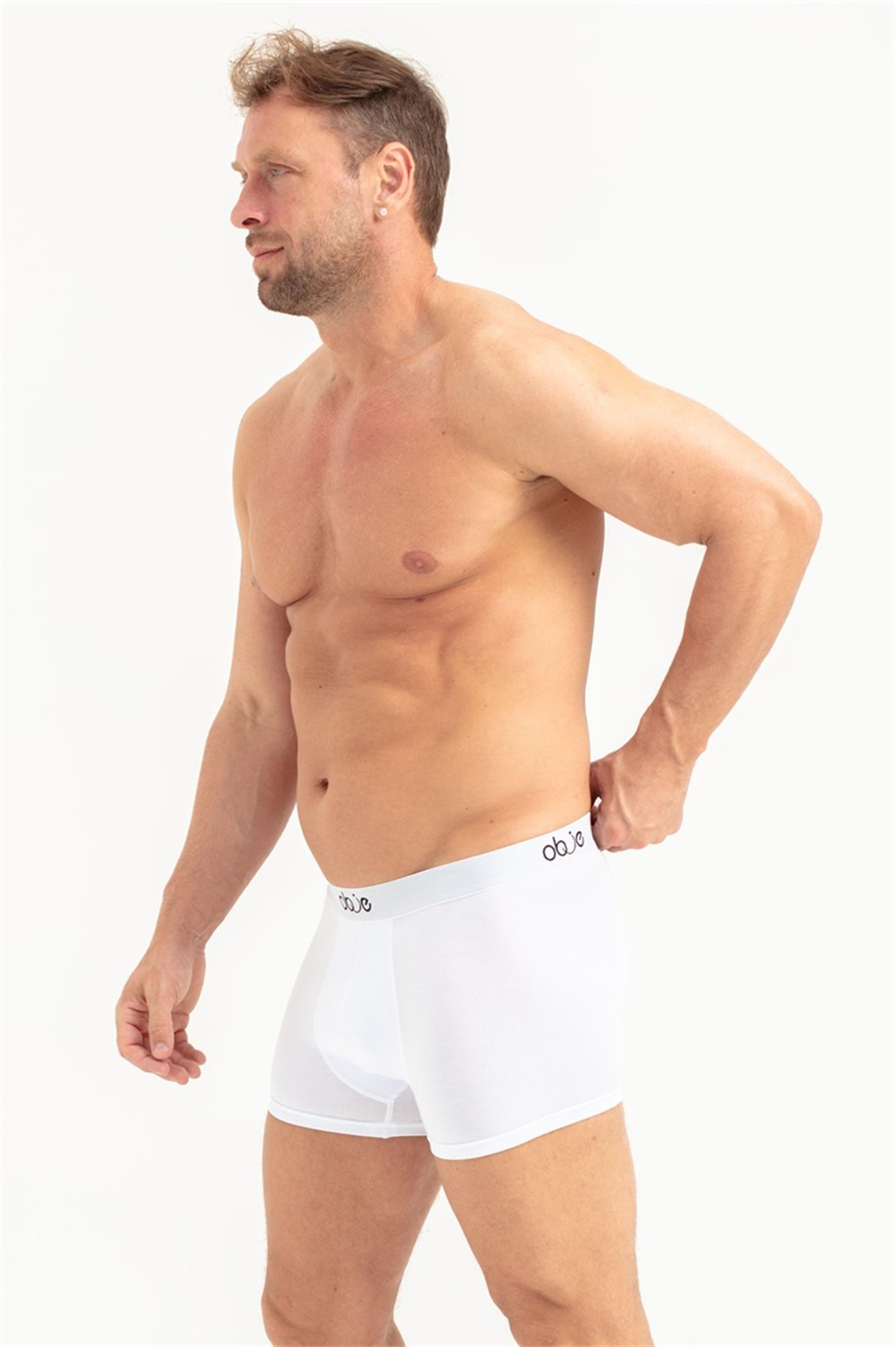 Erkek Beyaz Modal Boxer