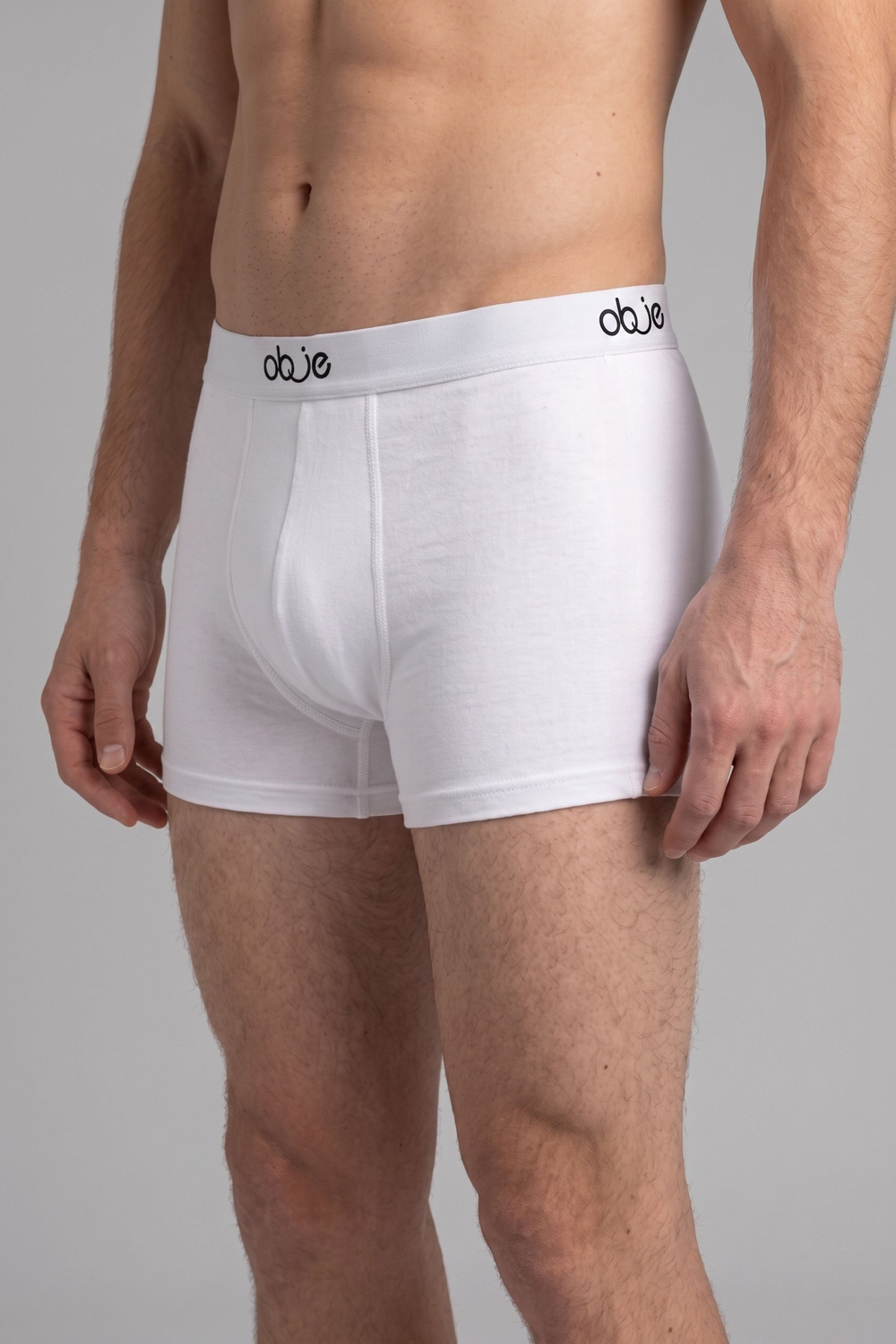 Erkek Beyaz Modal Boxer