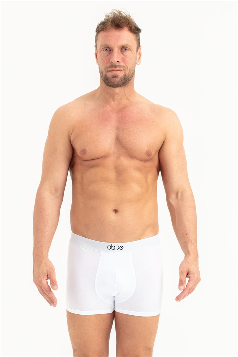 Erkek Beyaz Modal Boxer
