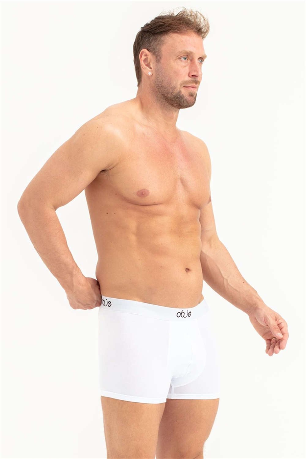 Erkek Beyaz Modal Boxer
