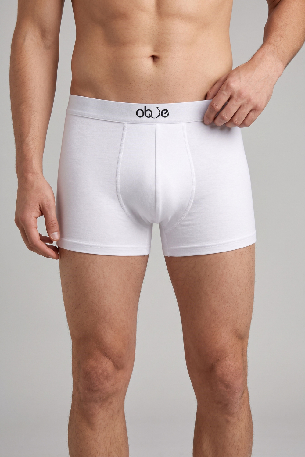 Erkek Beyaz Modal Boxer