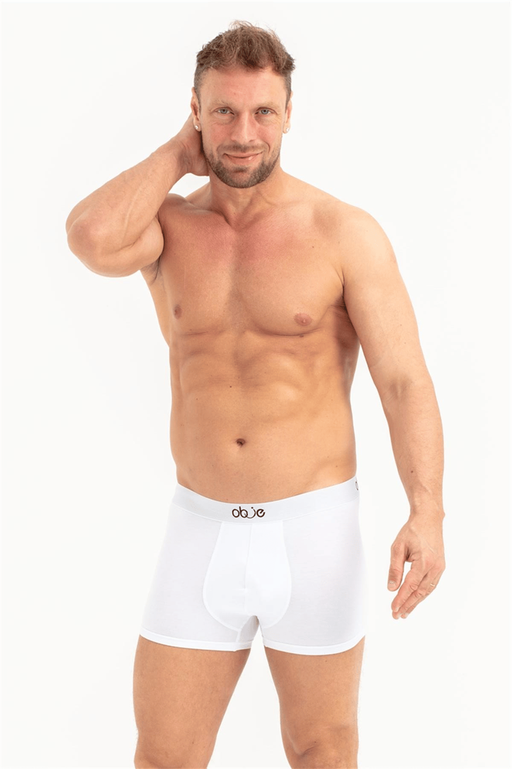 Erkek Beyaz Modal Boxer