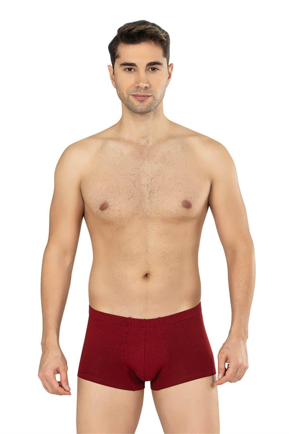 Erkek Bordo Cotton Runner Boxer