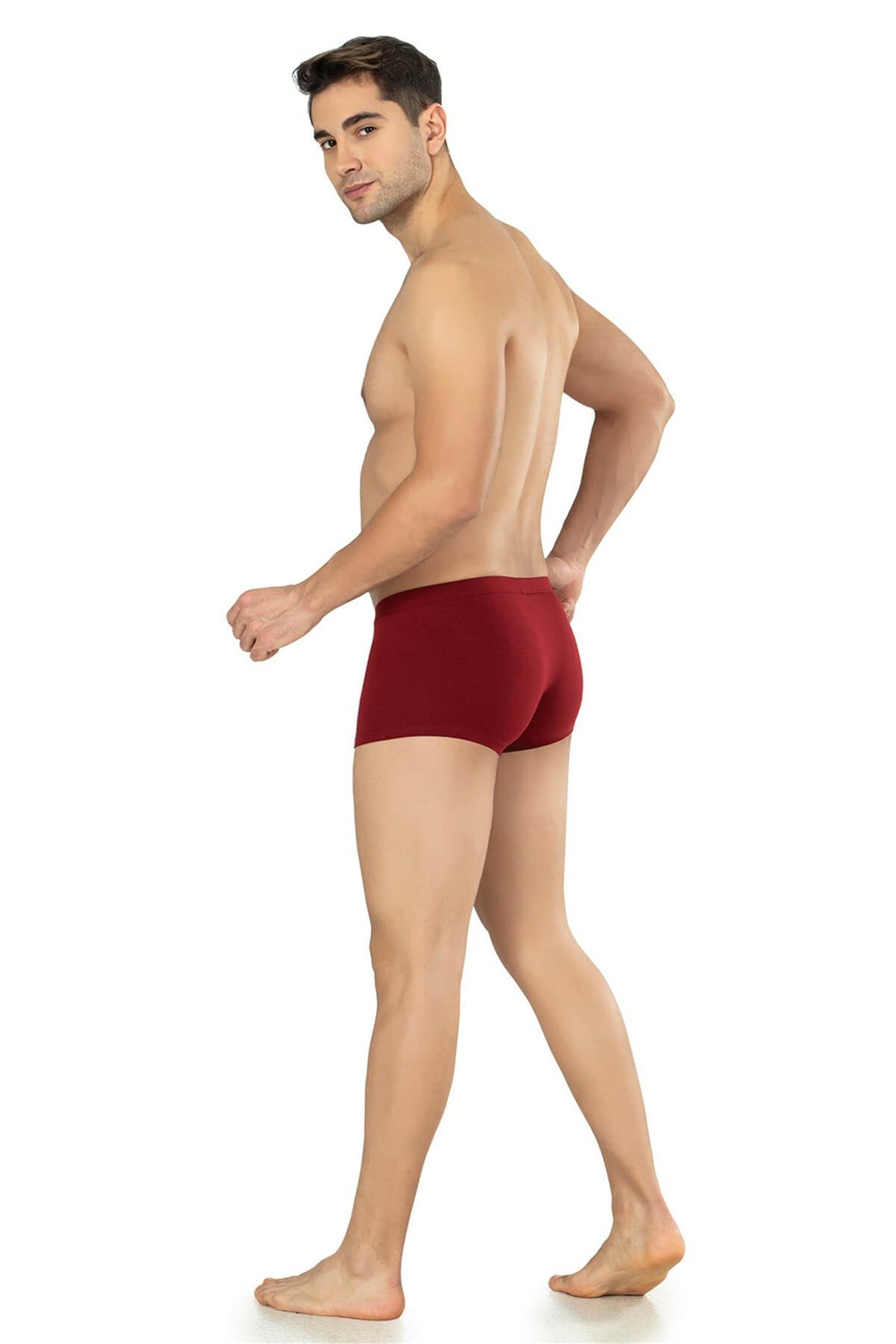 Erkek Bordo Cotton Runner Boxer
