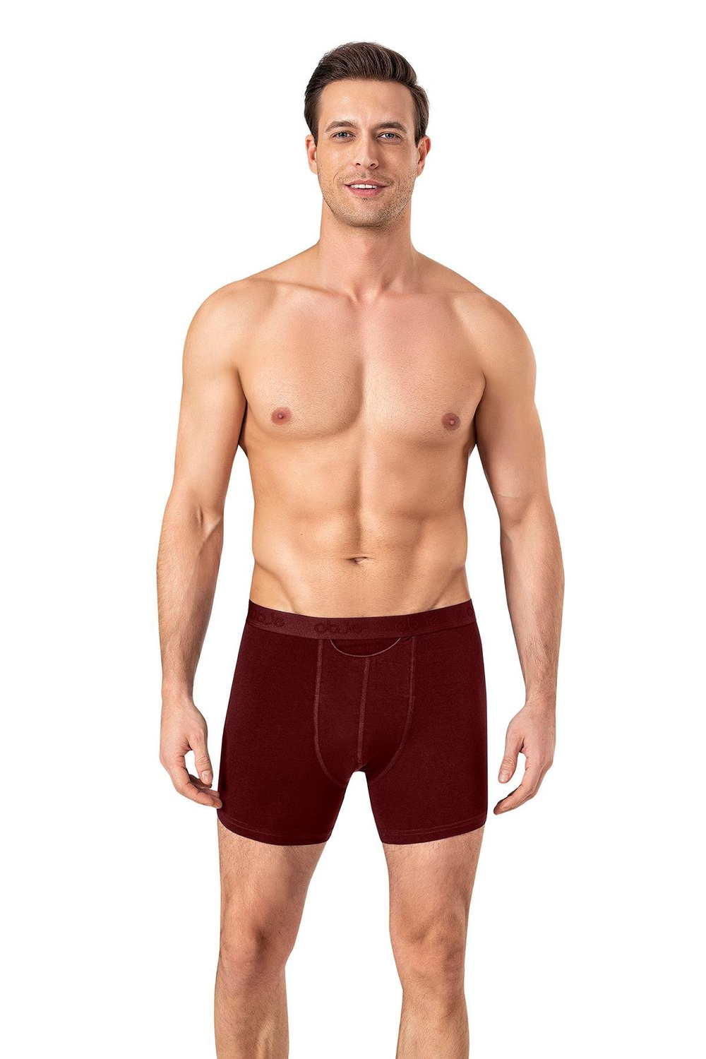 Erkek Bordo Penye Modal Boxer