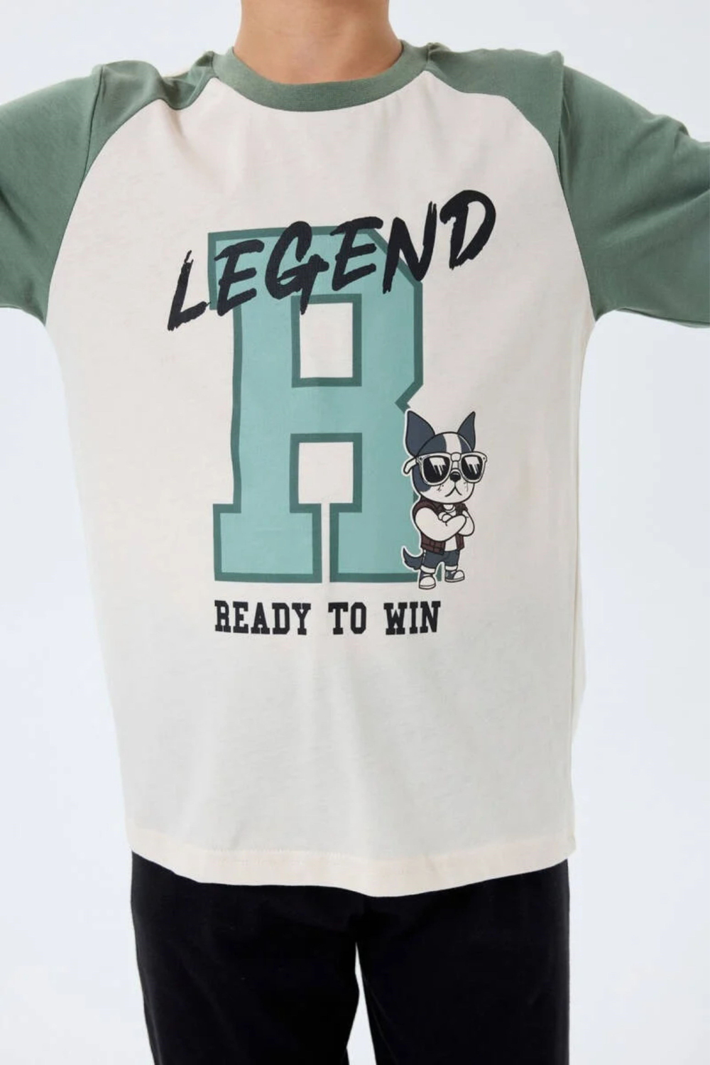 Erkek Çocuk Açık Bej Pijama Üstü