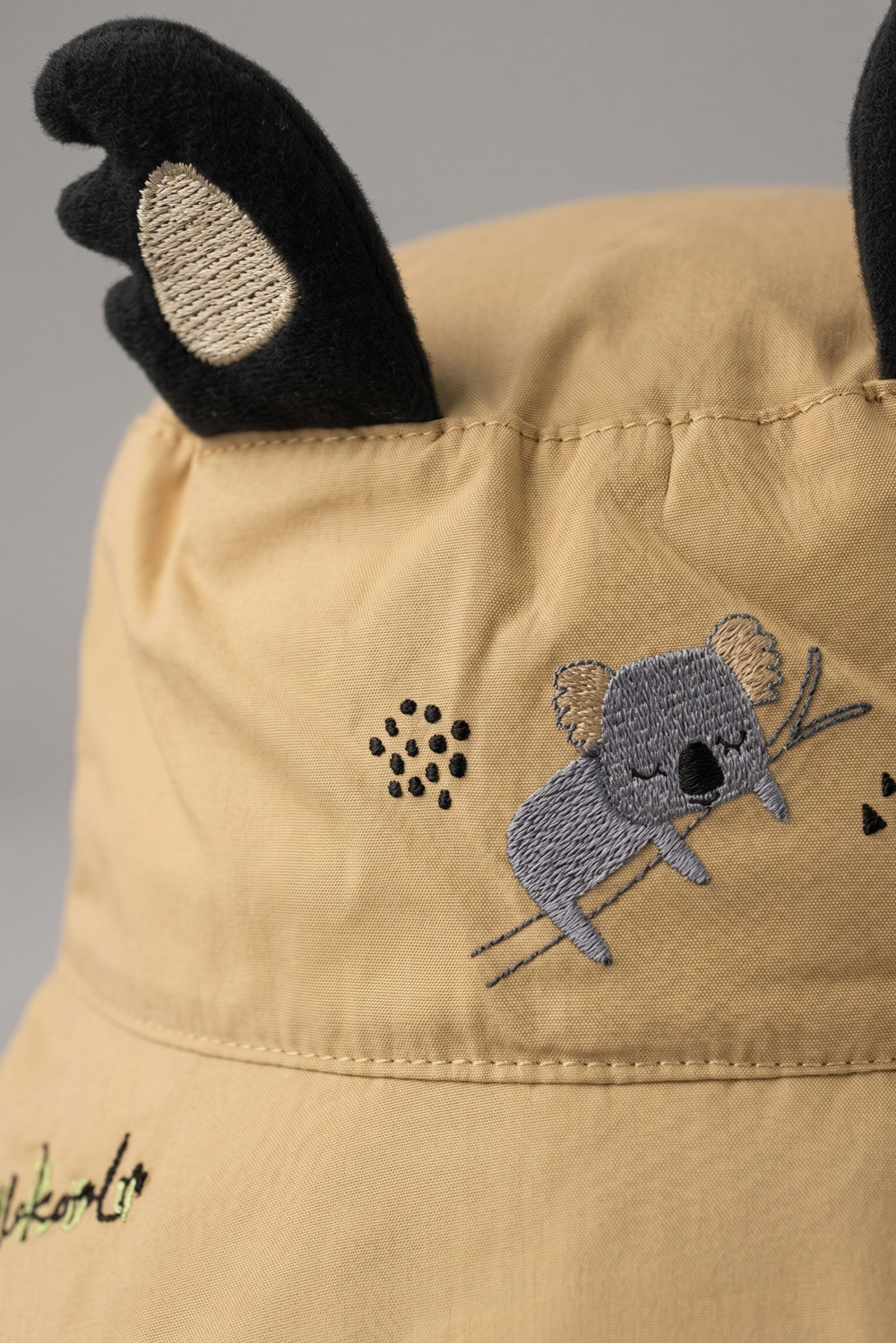 Erkek Çocuk Bej Koala Desen Fötr Şapka