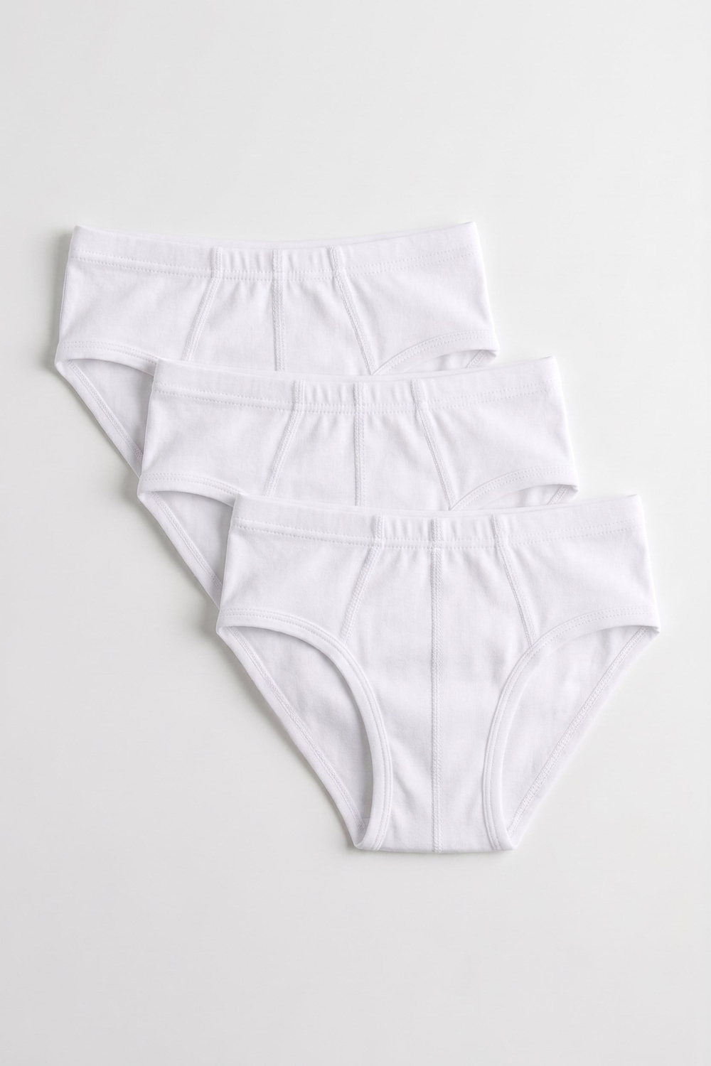 Erkek Çocuk Beyaz 3'lü Slip