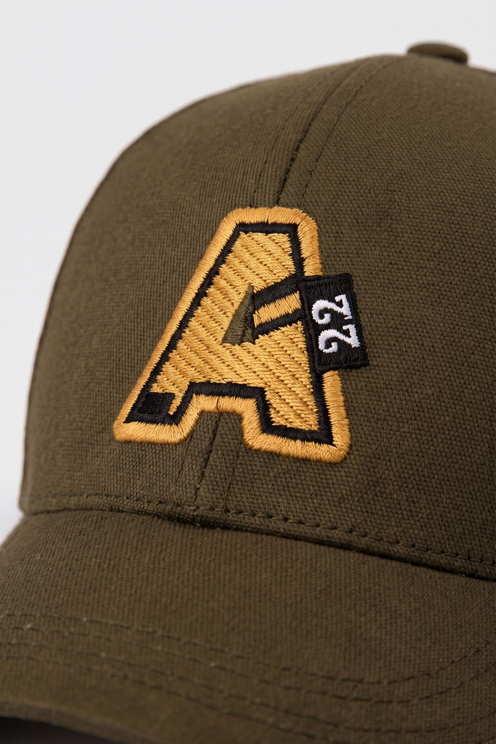 Erkek Çocuk Haki Deri Etiketli Şapka