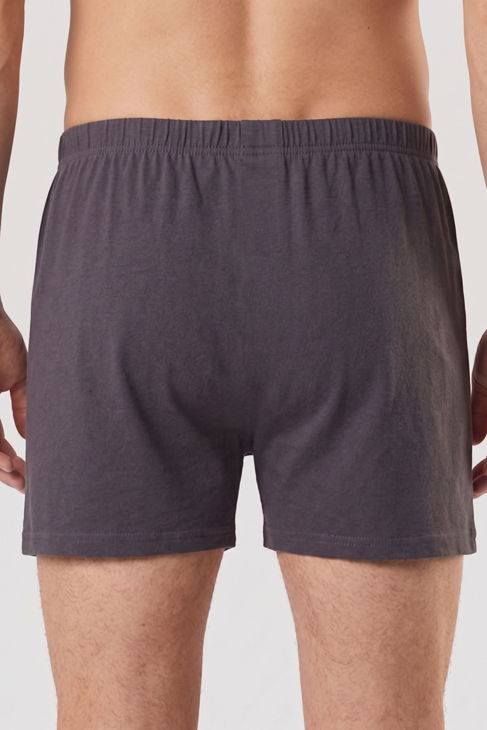 Erkek Füme Penye Düğmeli Boxer