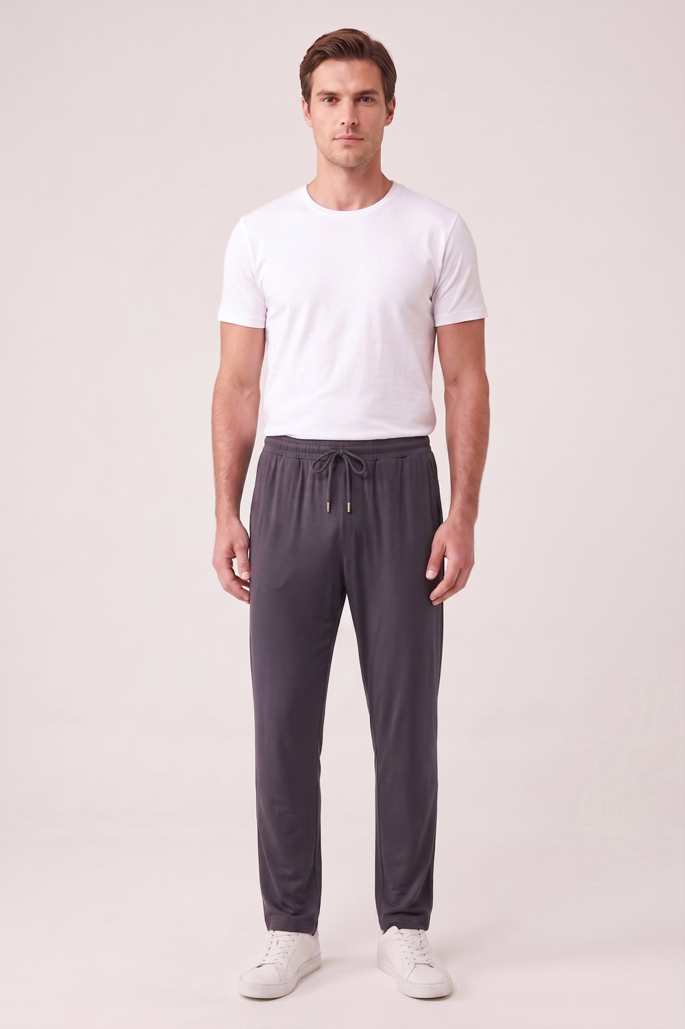 Erkek Füme Penye Modal Pijama Altı