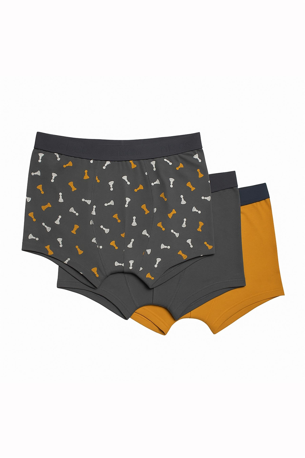 Erkek Füme Santranç Desen 3lü Boxer 