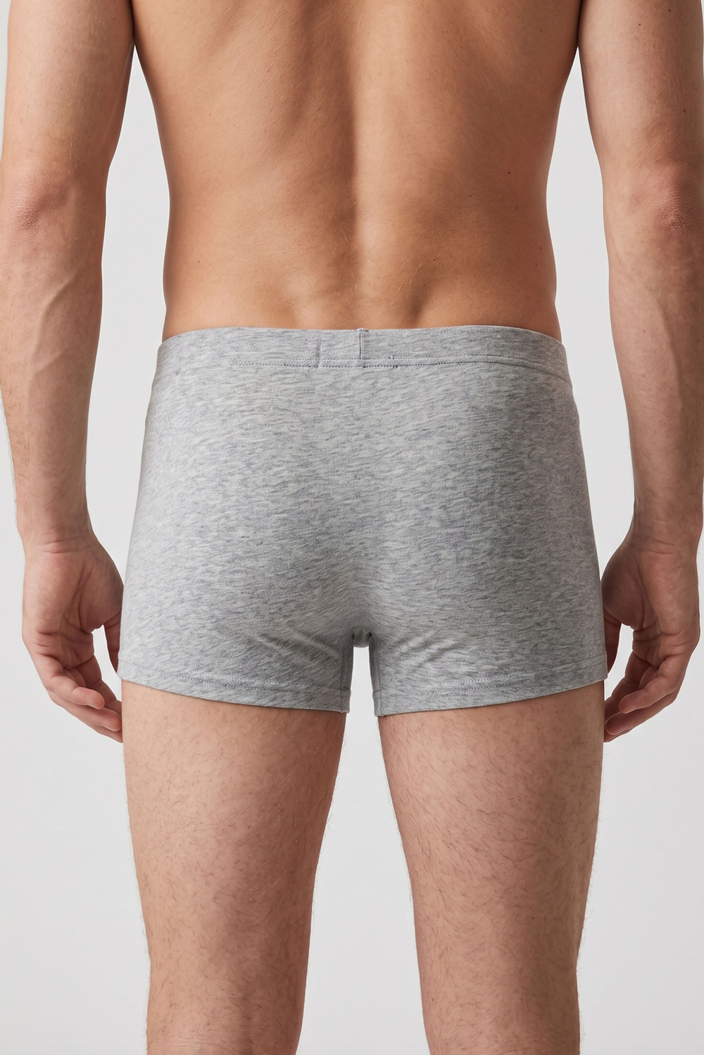 Erkek Gri Cotton Runner Boxer
