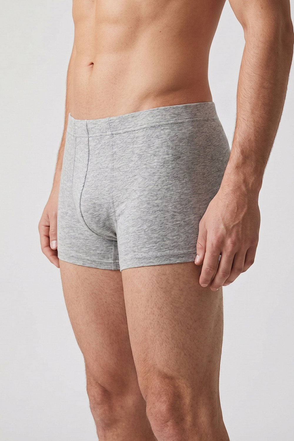 Erkek Gri Cotton Runner Boxer