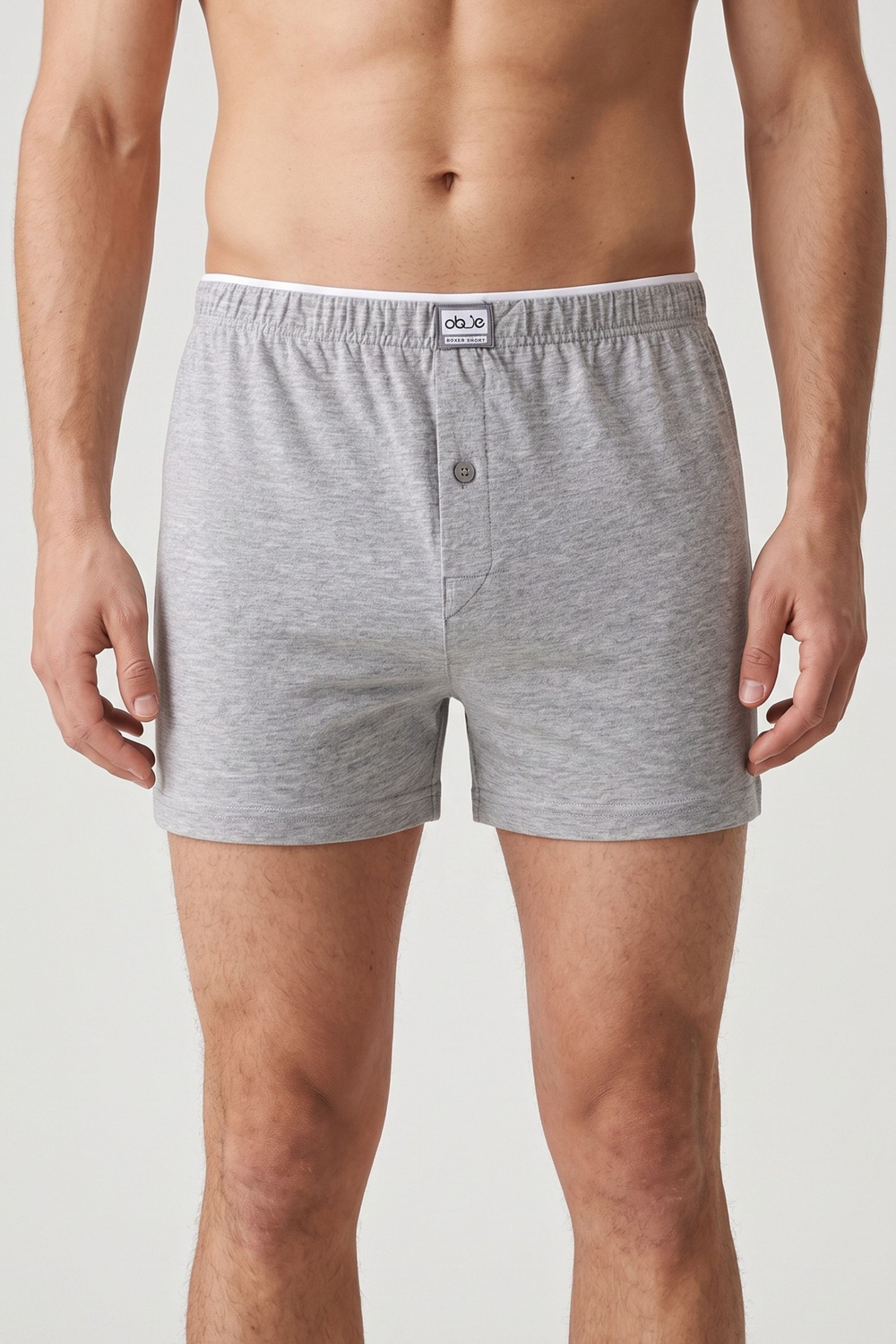 Erkek Gri Havlu Bel Boxer