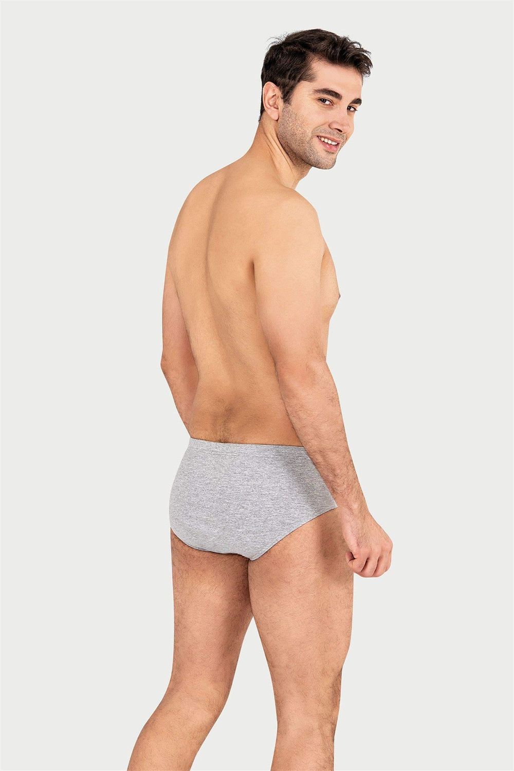 Erkek Gri Penye Slip