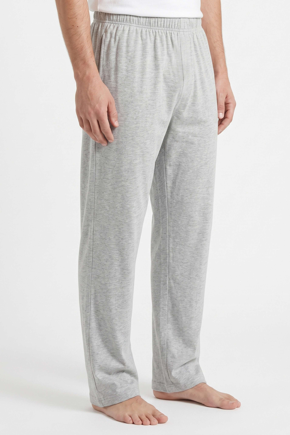 Erkek Gri Rahat Kesim Pijama Altı