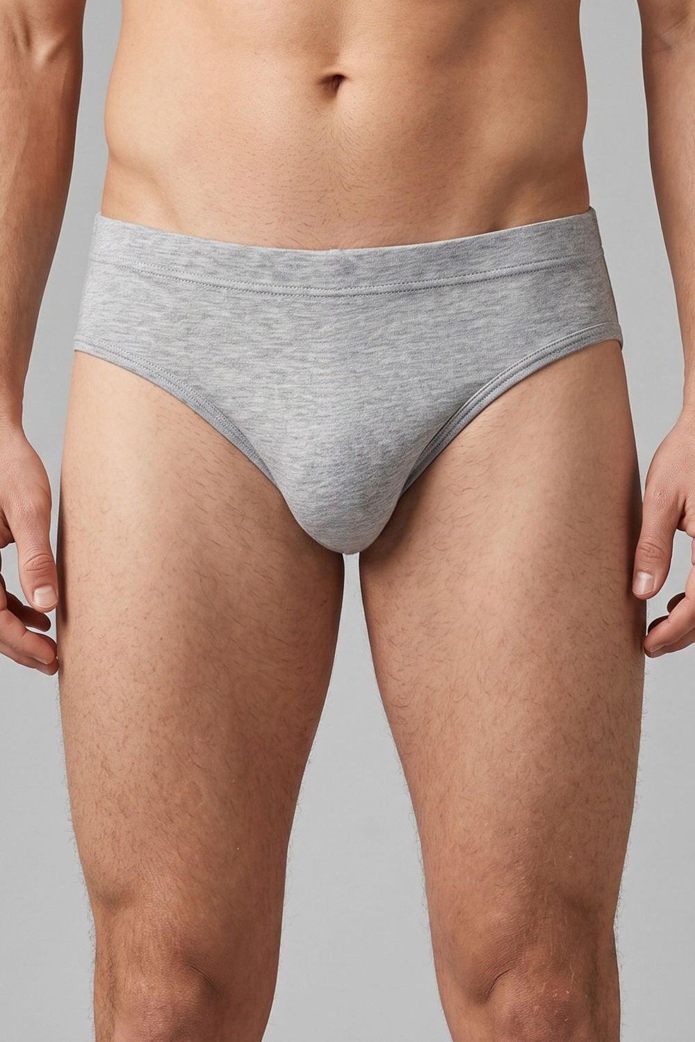 Erkek Gri Runner Cotton Slip