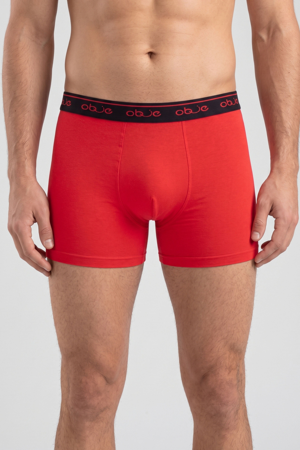 Erkek Kırmızı Penye Modal Boxer