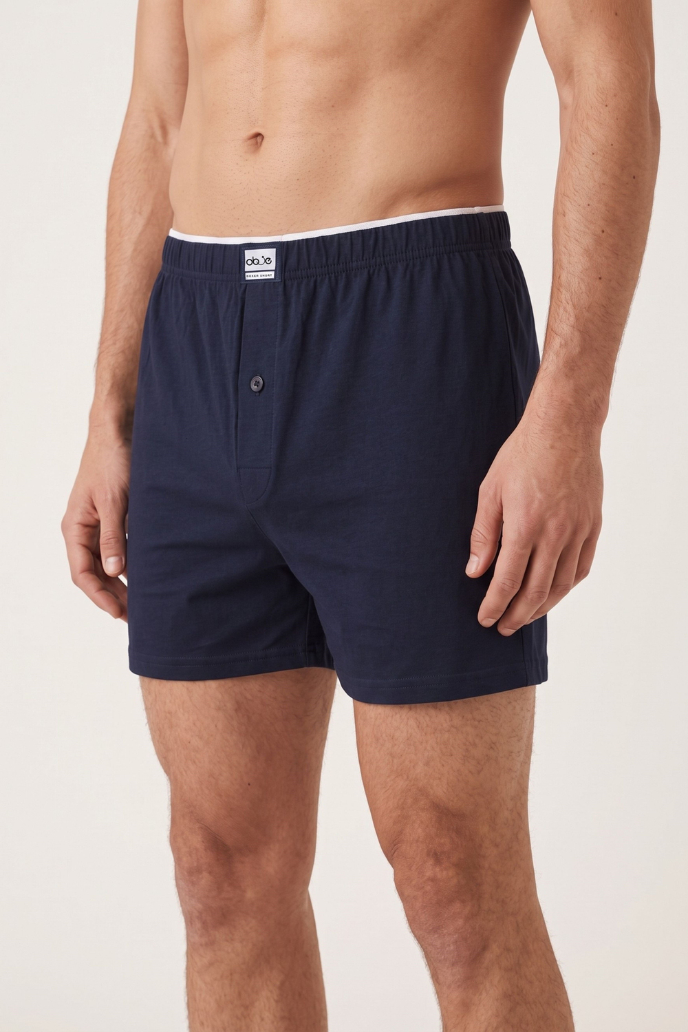 Erkek Lacivert Havlu Bel Boxer