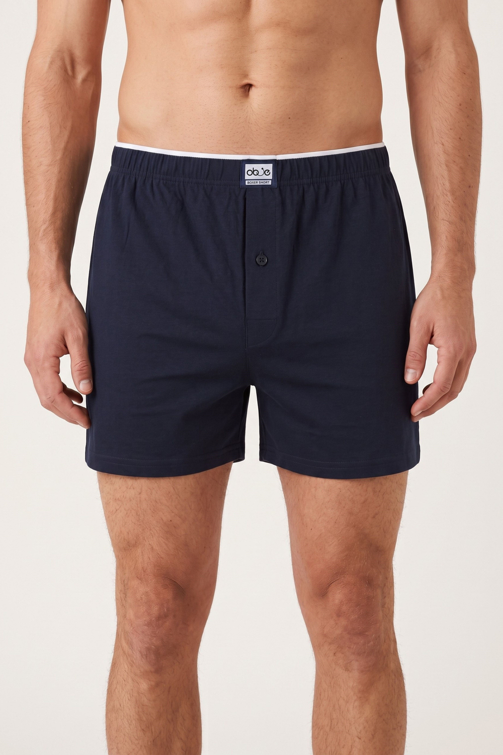 Erkek Lacivert Havlu Bel Boxer