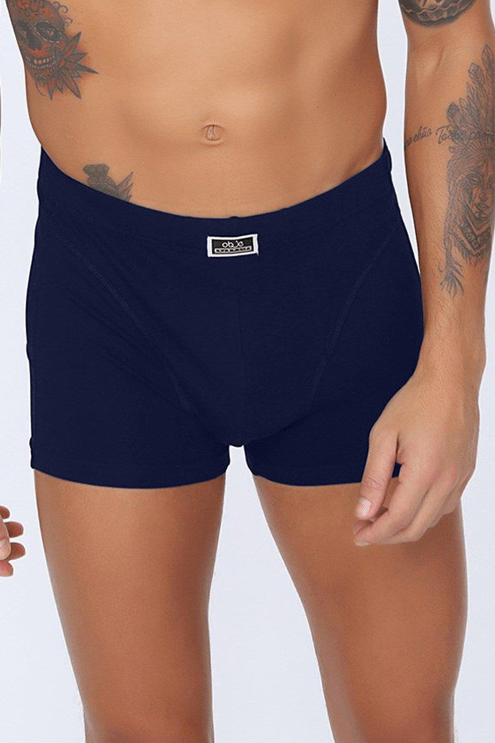 Erkek Lacivert Likralı Boxer