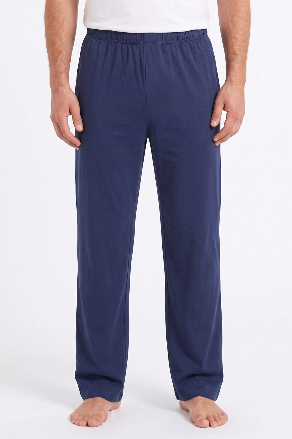 Erkek Lacivert Rahat Kesim Pijama Altı