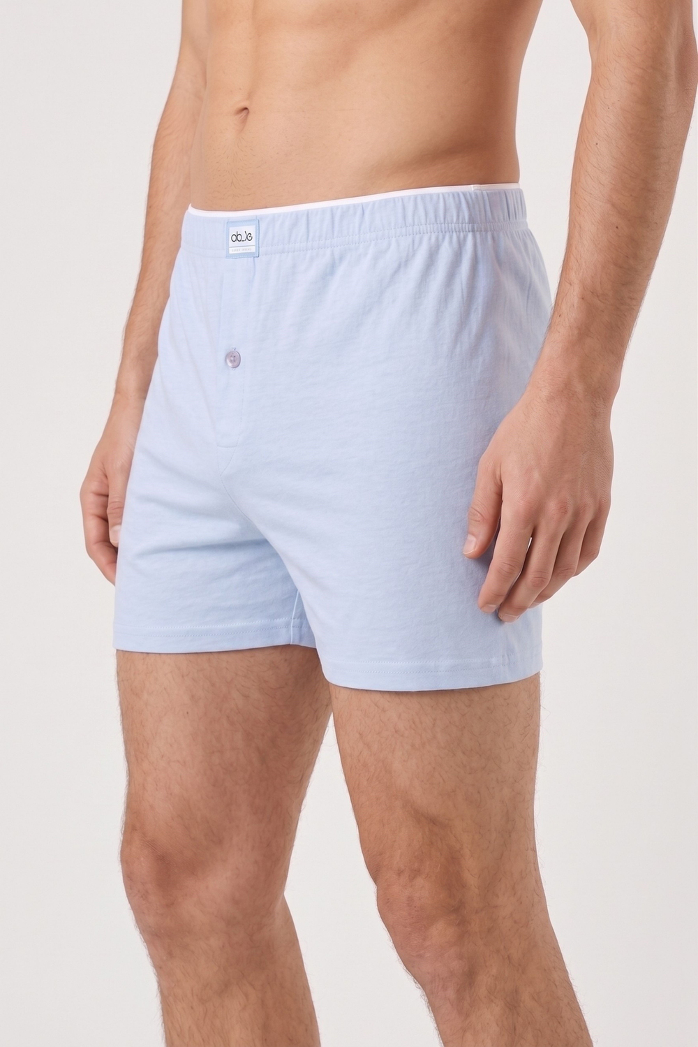 Erkek Mavi Havlu Bel Boxer