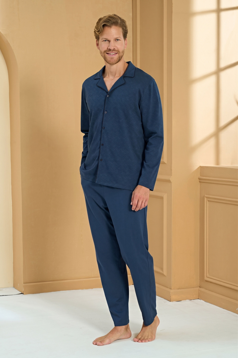 Erkek Mavi Pijama Altı