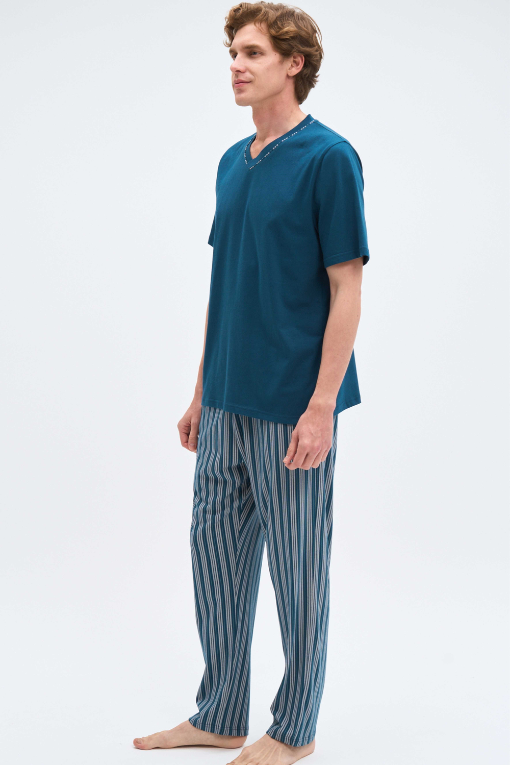 Erkek Mavi Pijama Altı 